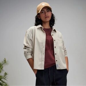 Alpine Dicks Sporting Goods Cream Button-Front Shirt Jacket - Corduroy